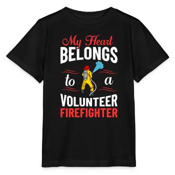 Pompiers volontaires - T-shirt bio MINI CREATOR Stanley/Stella Enfant - noir - Devant - Mikhail (115cm)