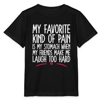 When My Friends Make Me Laugh Too Hard 2 - Stanley/Stella MINI CREATOR Kids’ T-Shirt - black - Front - Mikhail (115cm)
