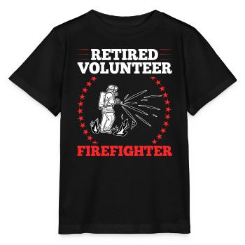 Pompiers volontaires - T-shirt bio MINI CREATOR Stanley/Stella Enfant - noir - Devant - Mikhail (115cm)