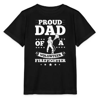 Pompiers volontaires - T-shirt bio MINI CREATOR Stanley/Stella Enfant - noir - Devant - Mikhail (115cm)