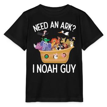 Need a Noah's Ark Guy Funny Archa Noah - Stanley/Stella MINI CREATOR Kids’ T-Shirt - black - Front - Mikhail (115cm)