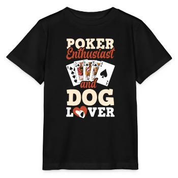 Joueur de poker Joueur de poker Cadeau de poker - T-shirt bio MINI CREATOR Stanley/Stella Enfant - noir - Devant - Mikhail (115cm)