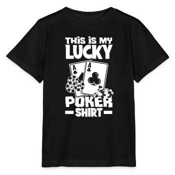 Joueur de poker Joueur de poker Cadeau de poker - T-shirt bio MINI CREATOR Stanley/Stella Enfant - noir - Devant - Mikhail (115cm)