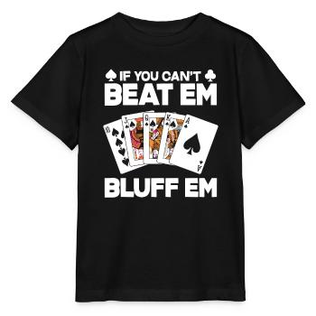 Joueur de poker Joueur de poker Cadeau de poker - T-shirt bio MINI CREATOR Stanley/Stella Enfant - noir - Devant - Mikhail (115cm)