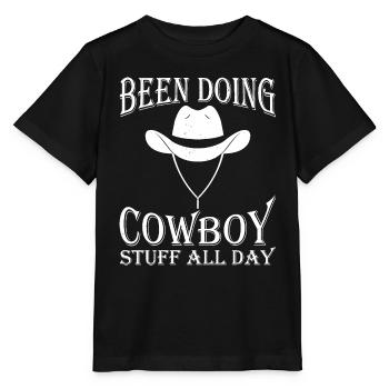 Cowboy stuff Farm Rancher made - Stanley/Stella MINI CREATOR Kids’ T-Shirt - black - Front - Mikhail (115cm)