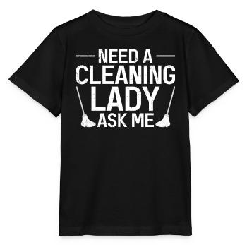 Dame de ménage Uniformes de nettoyage pour femmes - T-shirt bio MINI CREATOR Stanley/Stella Enfant - noir - Devant - Mikhail (115cm)