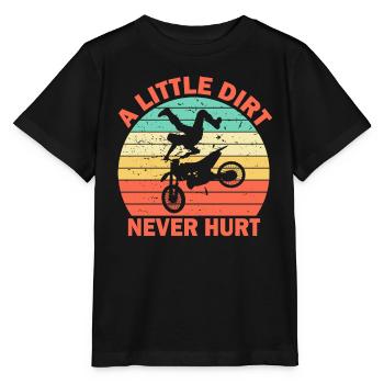 Dirt Bike Moto Motocross Biker - T-shirt bio MINI CREATOR Stanley/Stella Enfant - noir - Devant - Mikhail (115cm)