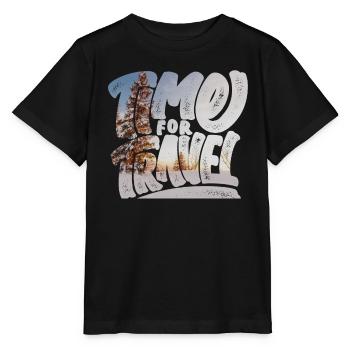 Time for travel - Stanley/Stella MINI CREATOR Kids’ T-Shirt - black - Front - Mikhail (115cm)