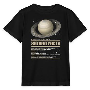Saturne - T-shirt bio MINI CREATOR Stanley/Stella Enfant - noir - Devant - Mikhail (115cm)
