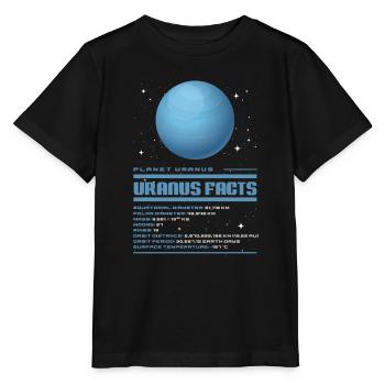 Uranus - Stanley/Stella Kinder T-Shirt MINI CREATOR  - Schwarz - Vorne - Mikhail (115cm)