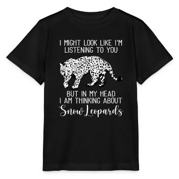 Schneeleopard - Stanley/Stella Kinder T-Shirt MINI CREATOR  - Schwarz - Vorne - Mikhail (115cm)