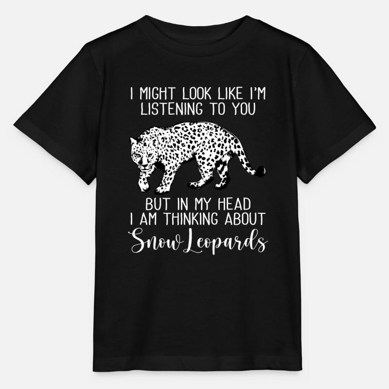 Schneeleopard - Stanley/Stella Kinder T-Shirt MINI CREATOR  - Schwarz
