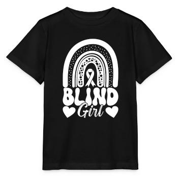 Blind visual impairment - Stanley/Stella MINI CREATOR Kids’ T-Shirt - black - Front - Mikhail (115cm)