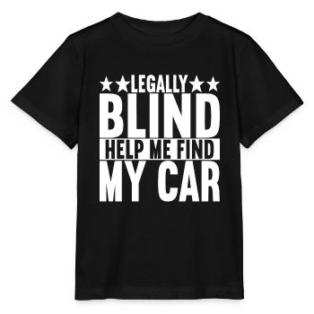 Blind visual impairment - Stanley/Stella MINI CREATOR Kids’ T-Shirt - black - Front - Mikhail (115cm)