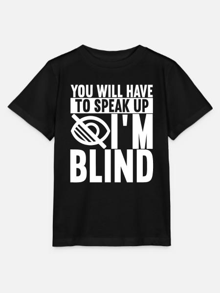 Blind Sehbehinderung - Stanley/Stella Kinder T-Shirt MINI CREATOR - Schwarz