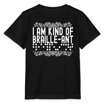 Blind visual impairment - Stanley/Stella MINI CREATOR Kids’ T-Shirt - black - Front - Mikhail (115cm)