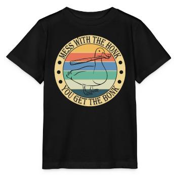 Cadeau Oies Fair Goose - T-shirt bio MINI CREATOR Stanley/Stella Enfant - noir - Devant - Mikhail (115cm)
