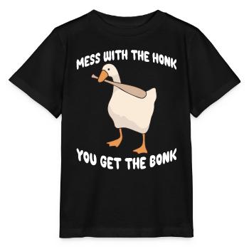 Cadeau Oies Fair Goose - T-shirt bio MINI CREATOR Stanley/Stella Enfant - noir - Devant - Mikhail (115cm)