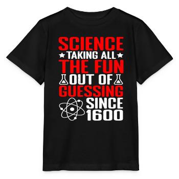 Science, enlever tout le plaisir de deviner 9 - T-shirt bio MINI CREATOR Stanley/Stella Enfant - noir - Devant - Mikhail (115cm)