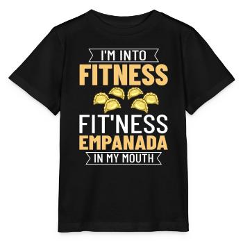Empanada Argentinien Teigtasche Spanien - Stanley/Stella Kinder T-Shirt MINI CREATOR  - Schwarz - Vorne - Mikhail (115cm)