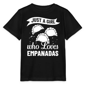 Empanada Argentinien Teigtasche Spanien - Stanley/Stella Kinder T-Shirt MINI CREATOR  - Schwarz - Vorne - Mikhail (115cm)