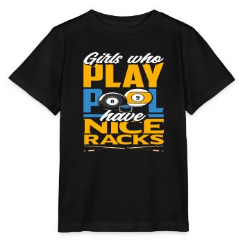 Billiard Girls Word Game Snooker - T-shirt bio MINI CREATOR Stanley/Stella Enfant - noir - Devant - Mikhail (115cm)