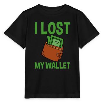 J’ai perdu mon portefeuille 4 - T-shirt bio MINI CREATOR Stanley/Stella Enfant - noir - Devant - Mikhail (115cm)