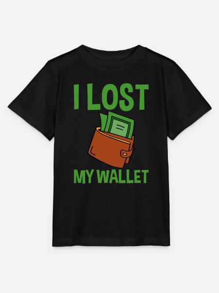 I Lost My Wallet 4 - Stanley/Stella Kinder T-Shirt MINI CREATOR  - Schwarz