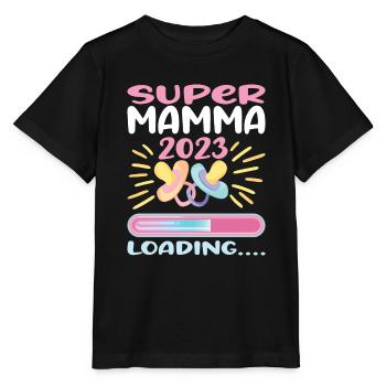 Super Mamma Loading... - Stanley/Stella Kinder T-Shirt MINI CREATOR  - Schwarz - Vorne - Mikhail (115cm)
