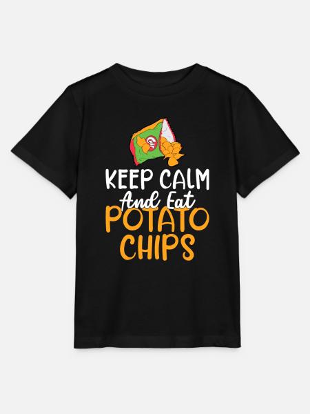 Kartoffelchips Geschenk - Stanley/Stella Kinder T-Shirt MINI CREATOR - Schwarz