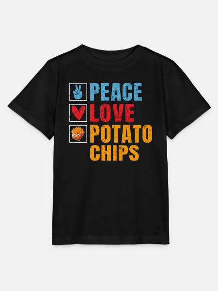 Kartoffelchips Geschenk - Stanley/Stella Kinder T-Shirt MINI CREATOR  - Schwarz