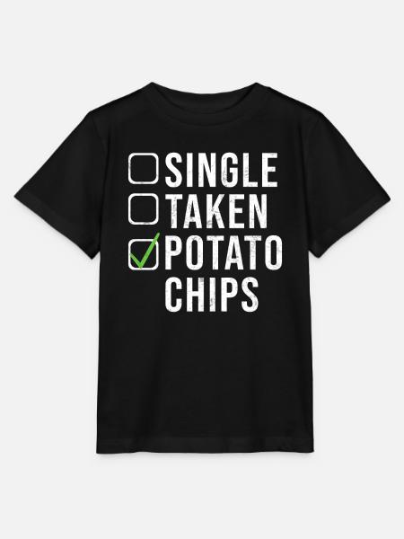 Kartoffelchips Geschenk - Stanley/Stella Kinder T-Shirt MINI CREATOR  - Schwarz