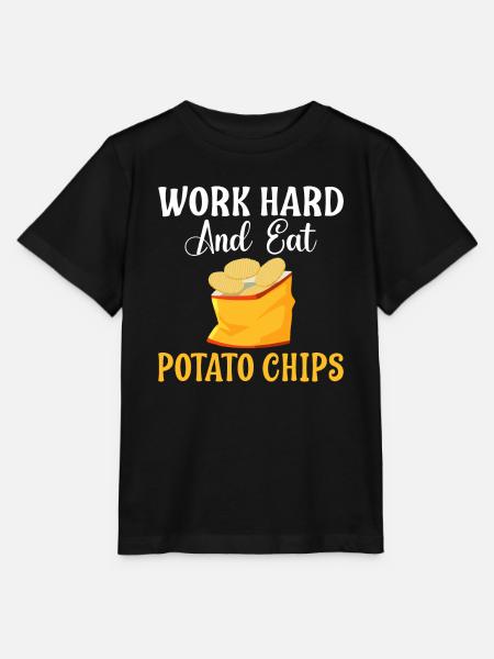 Kartoffelchips Geschenk - Stanley/Stella Kinder T-Shirt MINI CREATOR - Schwarz