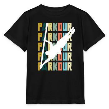 Lustiges Parkourläufer Freerunner Geschenk - Stanley/Stella Kinder T-Shirt MINI CREATOR  - Schwarz - Vorne - Mikhail (115cm)