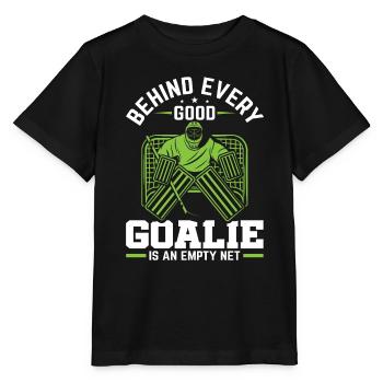 Eishockey Tormann Goalie , Eis Hockey - Stanley/Stella Kinder T-Shirt MINI CREATOR  - Schwarz - Vorne - Mikhail (115cm)