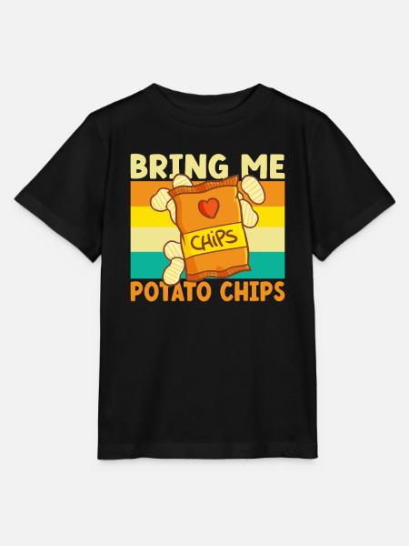 Kartoffelchips Geschenk - Stanley/Stella Kinder T-Shirt MINI CREATOR  - Schwarz
