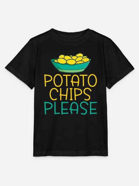 Kartoffelchips Geschenk - Stanley/Stella Kinder T-Shirt MINI CREATOR - Schwarz