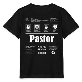 pastor pastoral poison pastor church christian - Stanley/Stella MINI CREATOR Kids’ T-Shirt - black - Front - Mikhail (115cm)