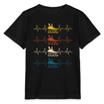 Inline Skating Inline Skating Gift - Stanley/Stella MINI CREATOR Kids’ T-Shirt - black - Front - Mikhail (115cm)