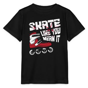 Inline Skating Inline Skating Gift - Stanley/Stella MINI CREATOR Kids’ T-Shirt - black - Front - Mikhail (115cm)