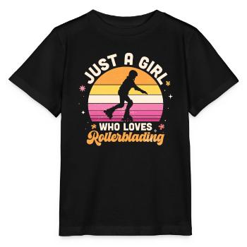 Inline Skating Inline Skating Gift - Stanley/Stella MINI CREATOR Kids’ T-Shirt - black - Front - Mikhail (115cm)