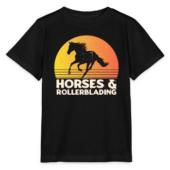 Inline Skating Inline Skating Gift - Stanley/Stella MINI CREATOR Kids’ T-Shirt - black - Front - Mikhail (115cm)
