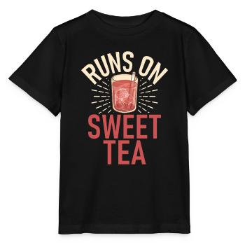 Sweet Tea Lover Gifts - Stanley/Stella MINI CREATOR Kids’ T-Shirt - black - Front - Mikhail (115cm)
