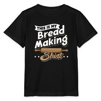 C’est ma chemise de fabrication de pain pain boulanger cuisson - T-shirt bio MINI CREATOR Stanley/Stella Enfant - noir - Devant - Mikhail (115cm)