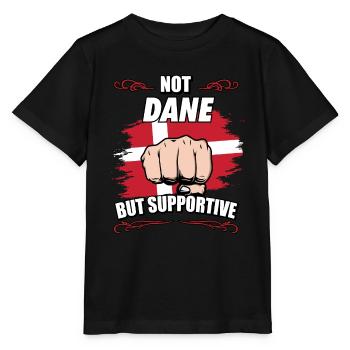 Pas Danois mais Danois de voyage de soutien - T-shirt bio MINI CREATOR Stanley/Stella Enfant - noir - Devant - Mikhail (115cm)