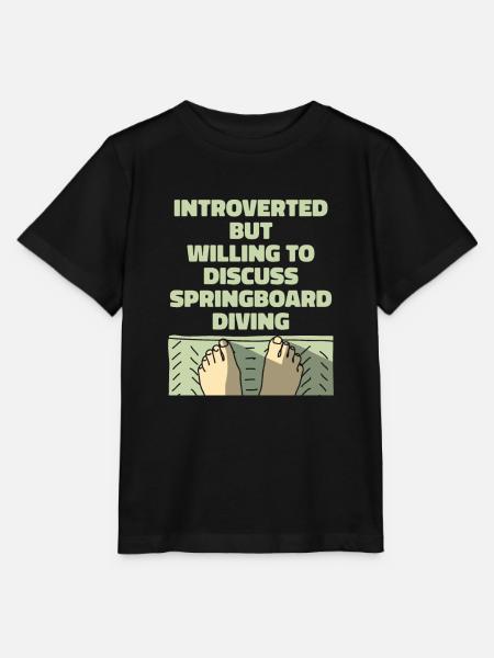 Turmspringen Turmspringer Introvertierte - Stanley/Stella Kinder T-Shirt MINI CREATOR - Schwarz