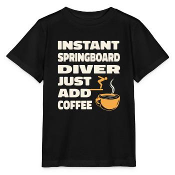 Diving Diver Café - T-shirt bio MINI CREATOR Stanley/Stella Enfant - noir - Devant - Mikhail (115cm)
