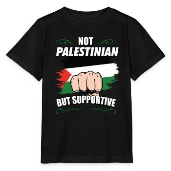 Pas palestinien mais touristique de soutien - T-shirt bio MINI CREATOR Stanley/Stella Enfant - noir - Devant - Mikhail (115cm)