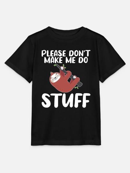 Faultier Liebhaber Faultier Geschenk - Stanley/Stella Kinder T-Shirt MINI CREATOR - Schwarz