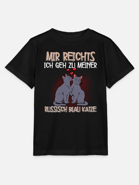 Russisch Blau Katze - Stanley/Stella Kinder T-Shirt MINI CREATOR - Schwarz